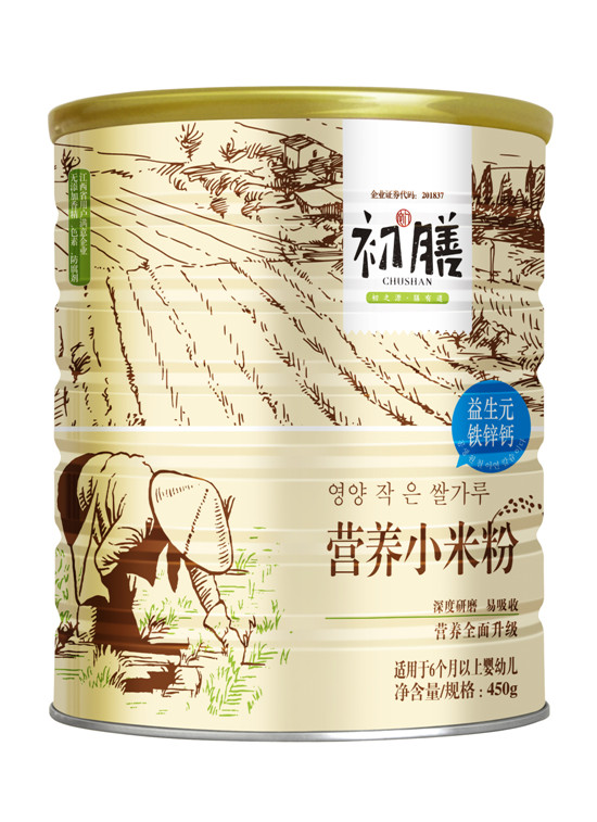 初膳小米米粉聽(tīng)裝益生元鐵鋅鈣