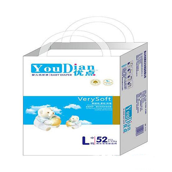 優(yōu)點嬰兒紙尿褲大包L碼52片