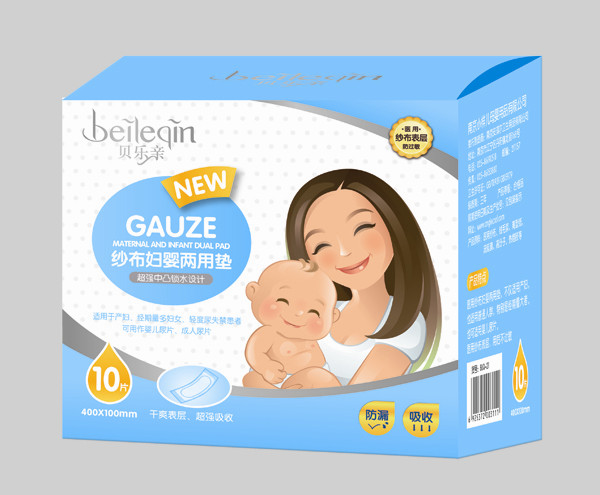 貝樂親紗布婦嬰兩用墊-10片
