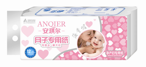 安琪爾月子專用紙無芯卷紙-12卷