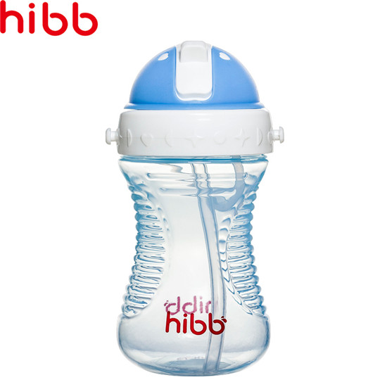 浩一貝貝學飲吸管水杯藍色