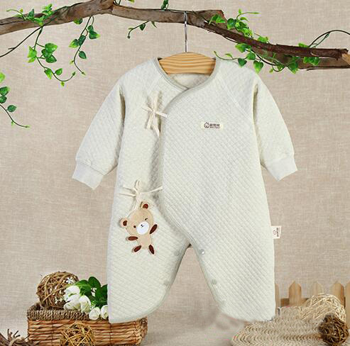 蓓琪兔嬰兒服飾2015秋冬新品加絲系列蝴蝶哈衣0