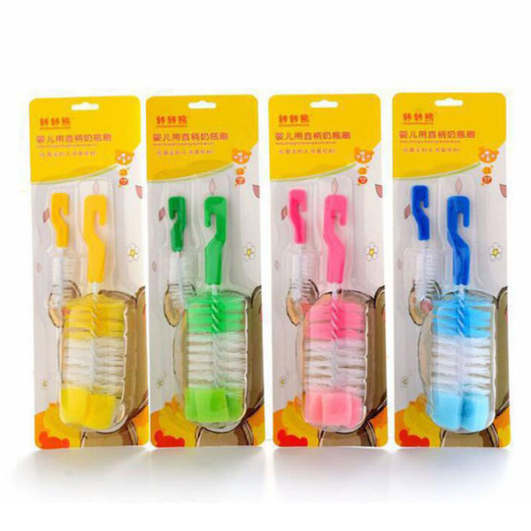 轉(zhuǎn)轉(zhuǎn)熊帶掛鉤清潔海綿頭紙卡包裝奶瓶刷