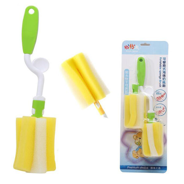 轉(zhuǎn)轉(zhuǎn)熊轉(zhuǎn)轉(zhuǎn)熊嬰兒海綿奶瓶刷