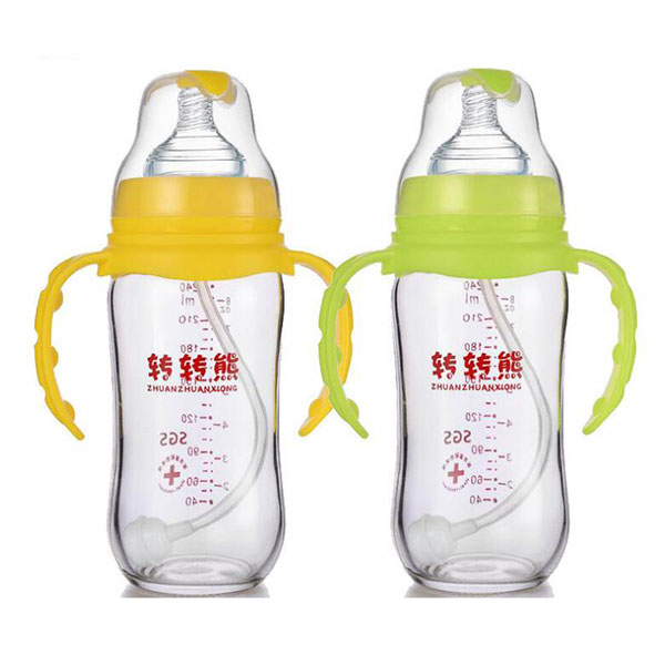 轉轉熊鈦金玻璃奶瓶240ml