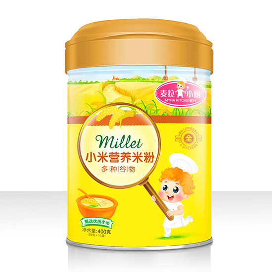 麥拉小廚-小米營(yíng)養(yǎng)米粉罐裝-多種谷物