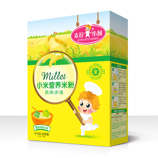 麥拉小廚-小米營養(yǎng)米粉盒裝-蔬果多維