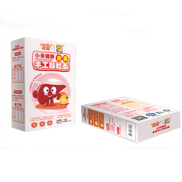 蓓寵小米豬肝手工顆粒面