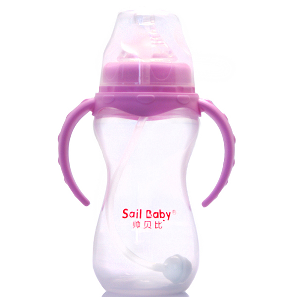 帥貝比奶瓶270ML酷炫-紫紅