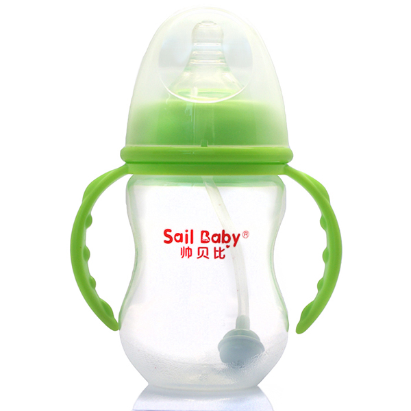 帥貝比奶瓶超炫210ML-綠