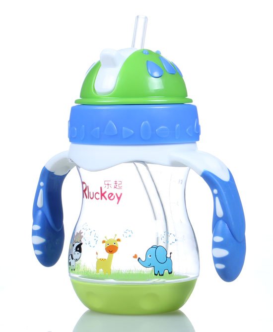 樂起PPSU歪嘴帶吸管水壺180ml