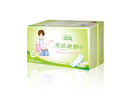 清爽U氧系列——25片柔棉無邊迷你巾