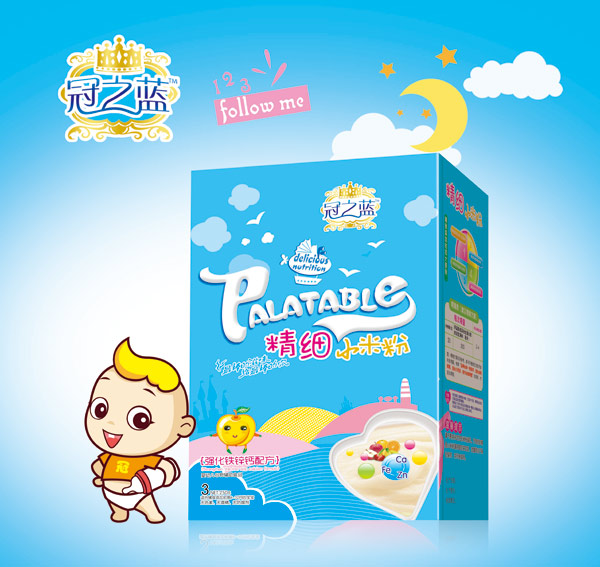 冠之藍精細小米(DH高鈣配方)盒裝