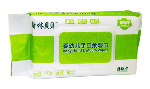 翰林貝貝80片加蓋濕巾