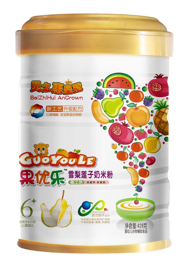 貝之惠果優(yōu)樂(lè)雪梨蓮子奶米粉