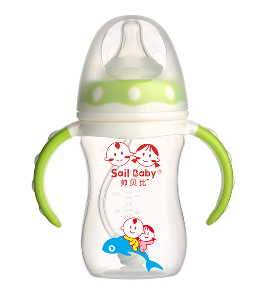 帥貝比PPSU奶瓶綠色