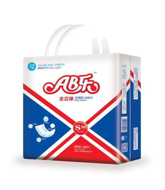 AB樂(lè)柔薄嬰兒紙尿片S碼80片
