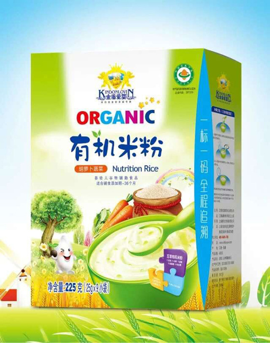 金盾愛嬰胡蘿卜蔬菜有機米粉盒裝