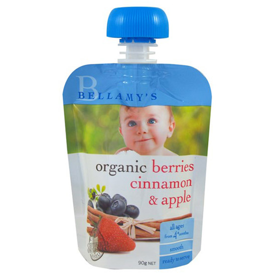 貝拉米有機漿果肉桂蘋果泥