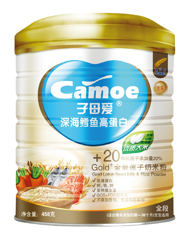 子母愛嬰幼深海鱈魚高蛋白奶米粉