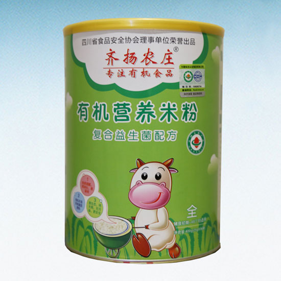 齊揚(yáng)農(nóng)莊有機(jī)營養(yǎng)米粉(復(fù)合益生菌配方)聽裝