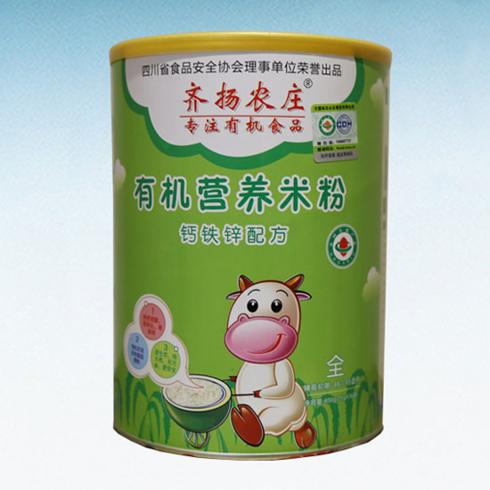 齊揚(yáng)農(nóng)莊有機(jī)營(yíng)養(yǎng)米粉(鈣鐵鋅配方)聽(tīng)裝