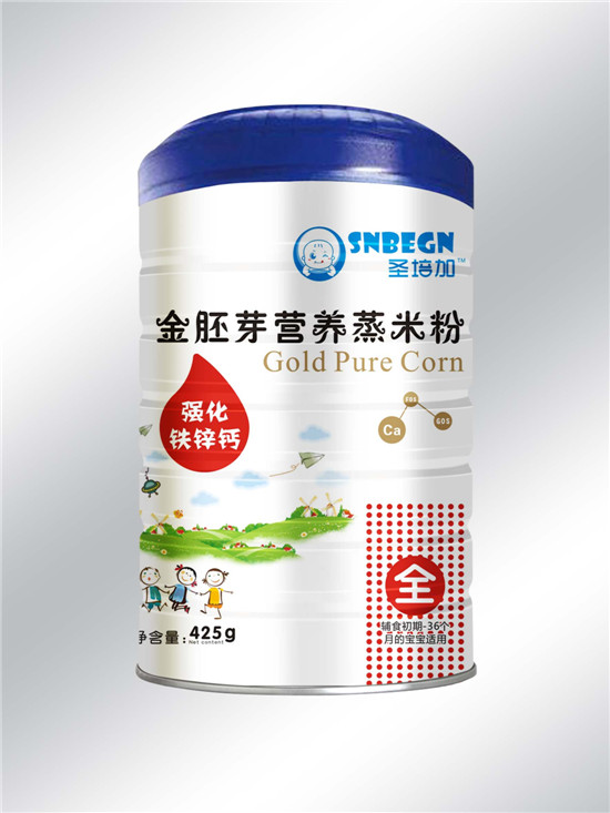 圣培加金胚芽營(yíng)養(yǎng)蒸米粉強(qiáng)化鈣鐵鋅配方罐裝