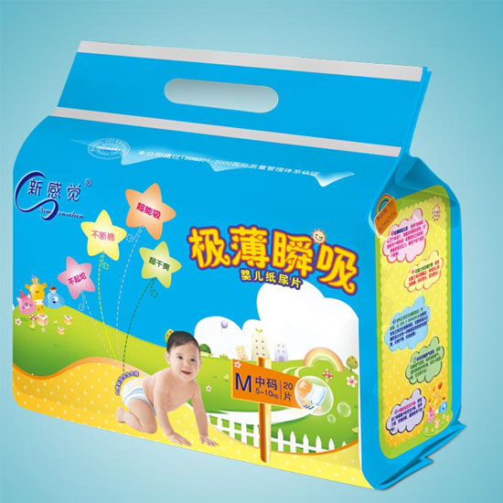 新感覺(jué)極薄瞬吸尿片小袋M碼20片