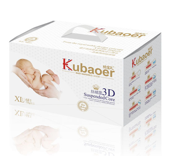 酷寶兒3D絲絨面嬰兒紙尿褲XL碼68片