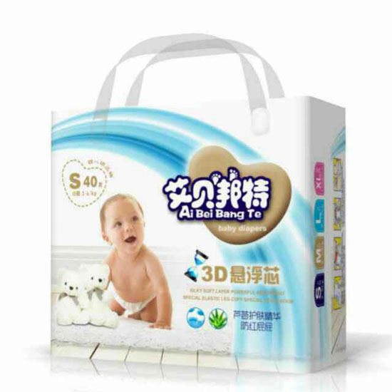 艾貝邦特3D懸浮芯嬰兒紙尿褲S碼40片