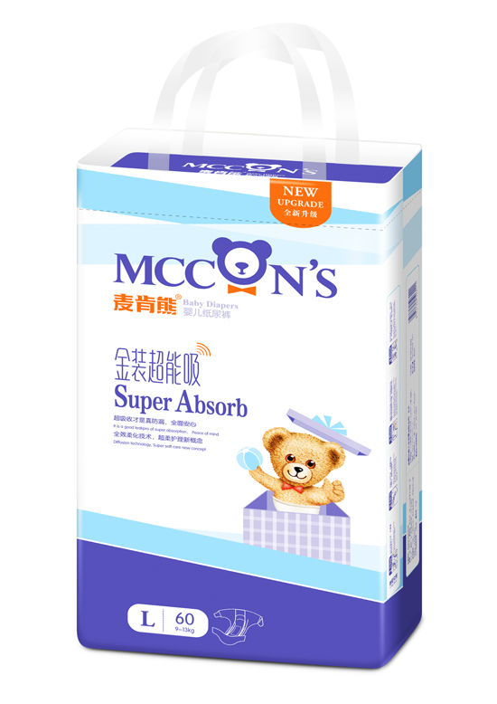 麥肯熊金裝超能吸大包尿褲L