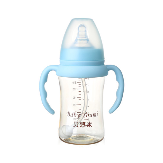 貝悠米PPSU奶瓶210ml藍色