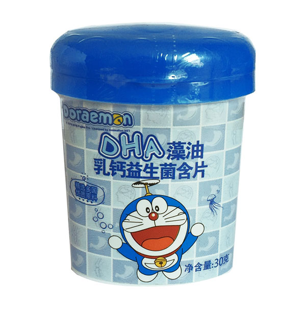 哆啦A夢DHA藻油乳鈣益生菌聽裝