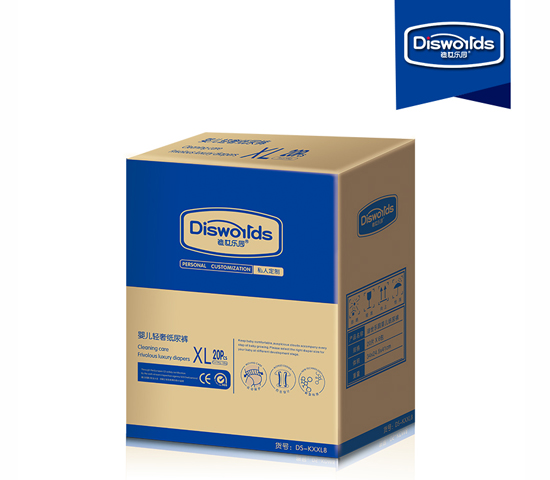 迪世樂(lè)園嬰兒輕奢紙尿褲XL 20片整箱