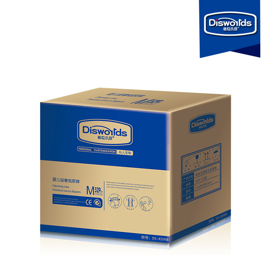 迪世樂園嬰兒輕奢紙尿褲M 52片整箱