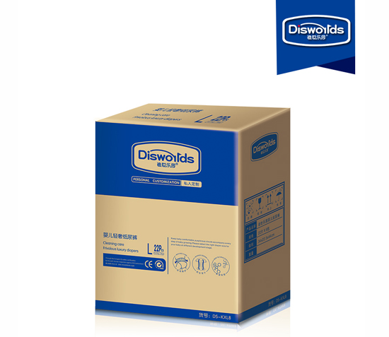 迪世樂(lè)園嬰兒輕奢紙尿褲L 22片整箱