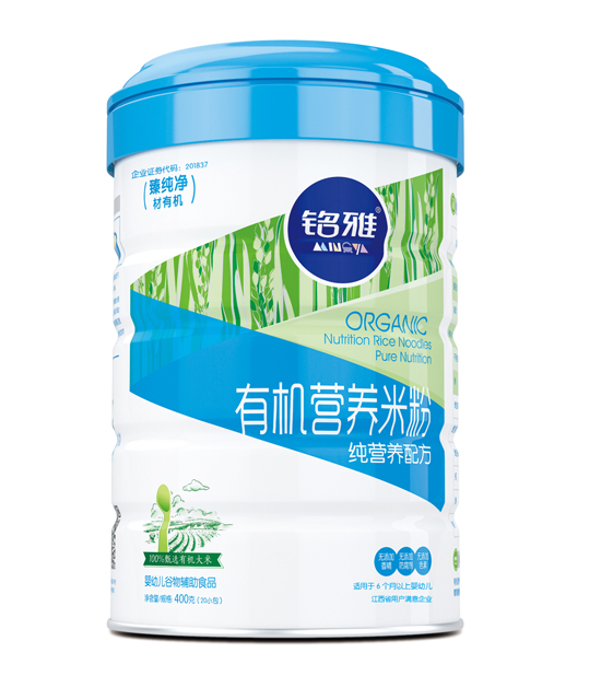 銘雅純營(yíng)養(yǎng)有機(jī)營(yíng)養(yǎng)米粉(聽(tīng)裝)450g