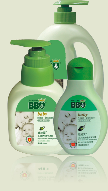 娃娃愛嬰兒嫩白保濕沐浴露