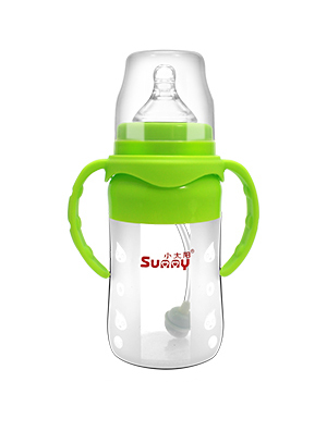小太陽硅膠防脹氣全自動(dòng)奶瓶220ML