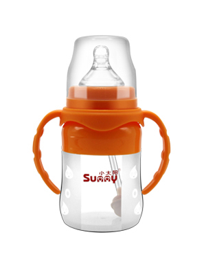 小太陽硅膠防脹氣全自動(dòng)奶瓶160ML