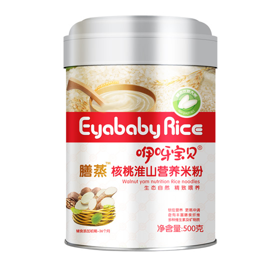 咿呀寶貝膳蒸核桃淮山營養(yǎng)米粉-聽裝