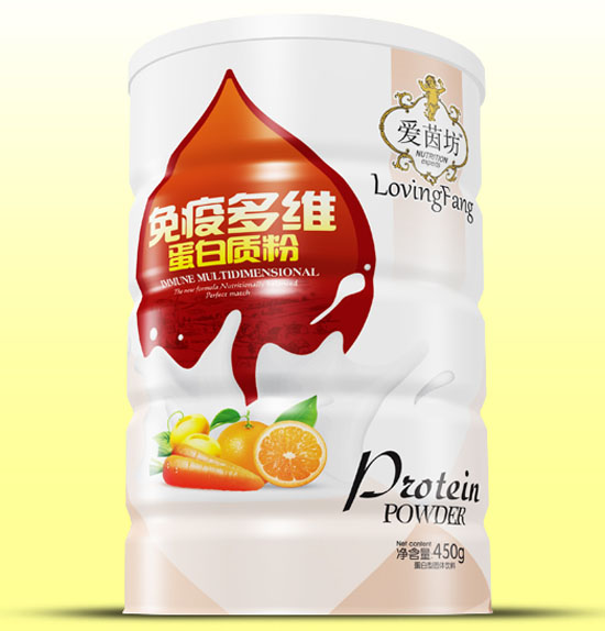 愛茵坊免疫多維蛋白質(zhì)粉鐵聽450g