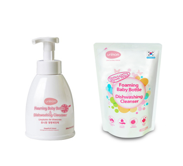Unimom泡沫型奶瓶& 餐具清洗液