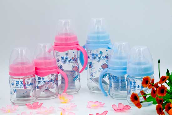 盟寶系列藍(lán)寶石玻璃奶瓶