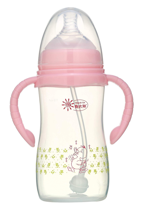 向天陽奶瓶雙手柄小鴨圖案粉色.jpg 向天陽奶瓶雙手柄小鴨圖案粉色.jpg