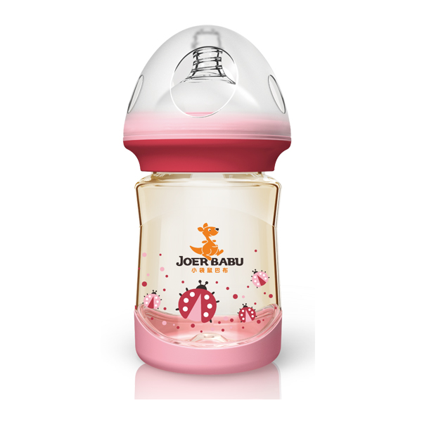小袋鼠巴布PPSU奶瓶BP-801粉色
