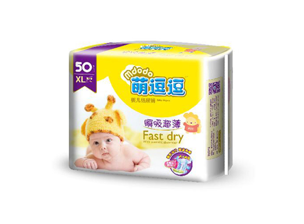 萌逗逗瞬吸超薄紙尿褲XL50