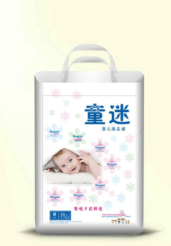 童迷嬰兒紙尿褲M碼大包(66片)