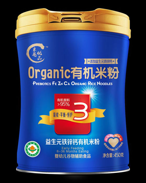 米爸優(yōu)品益生元鐵鋅鈣有機(jī)米粉