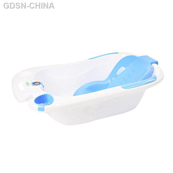 青蛙嘟迪心語測溫浴盆藍白